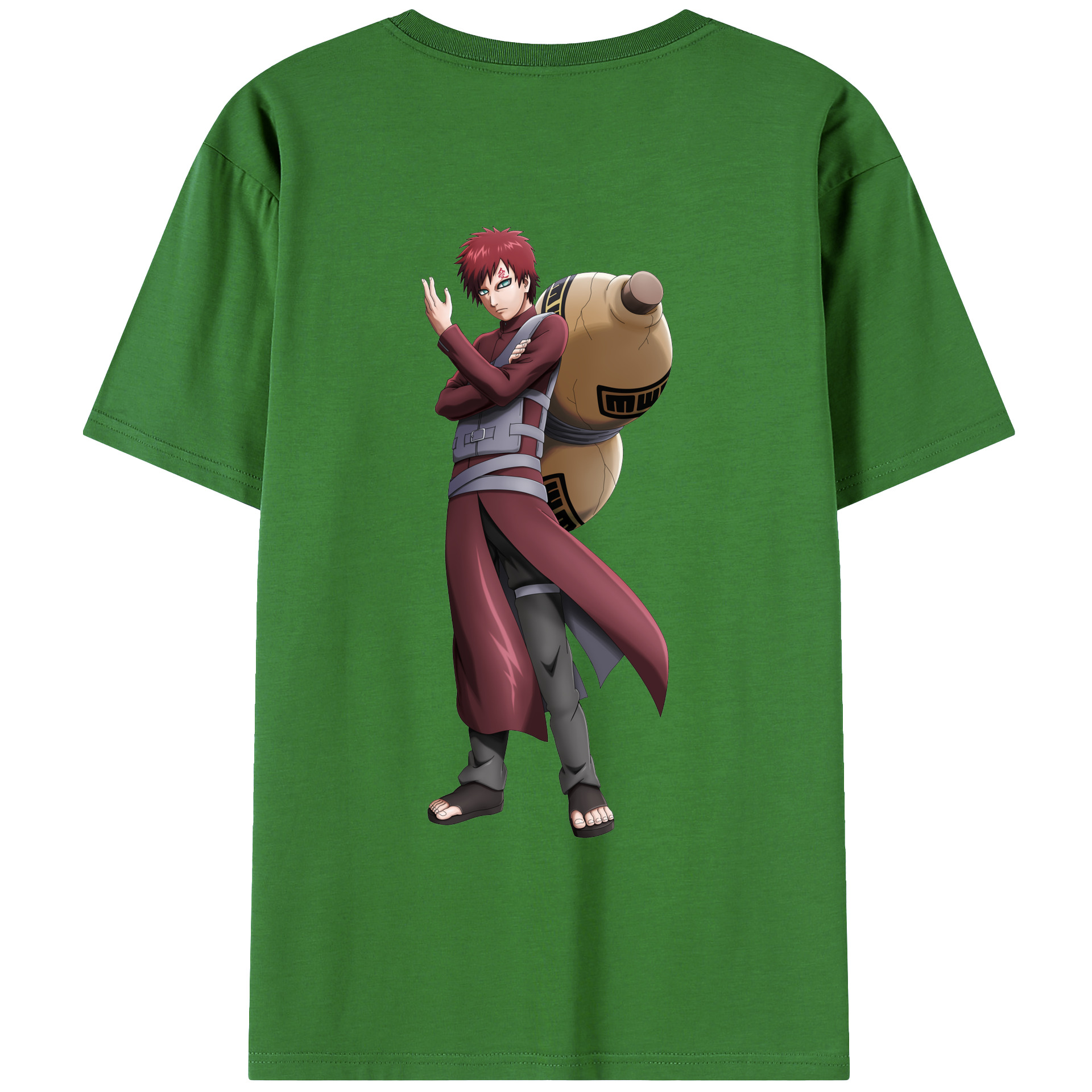 （画像用） NARUTO -ナルト- ガアラ Gaara レディース半袖Tシャツ(バックプリント)